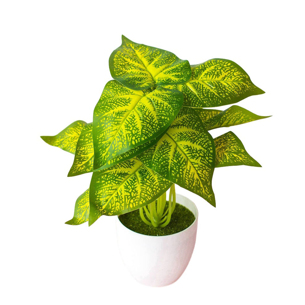 Bonsai Garden Landscape Design - Realistic Artificial Plant Potted Plant, Green,