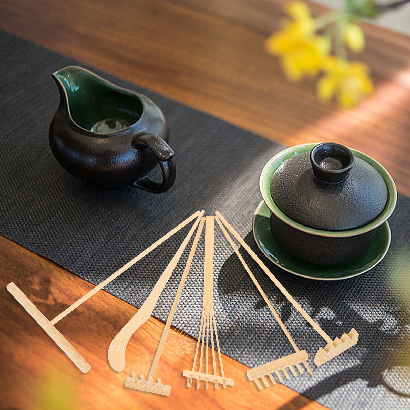 Bonsai Garden With Sand - Garden Sand Rake Japanese Gravel Chinese-tea-set