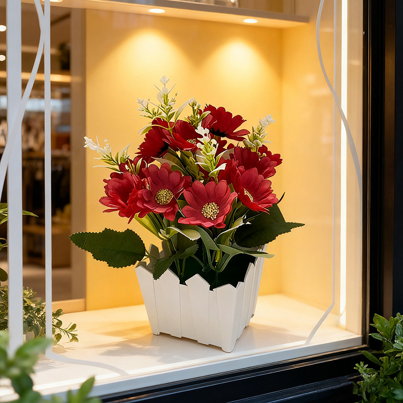 Simulated Chrysanthemum Potted - đánh giá và giá Bonsai Garden Entrance