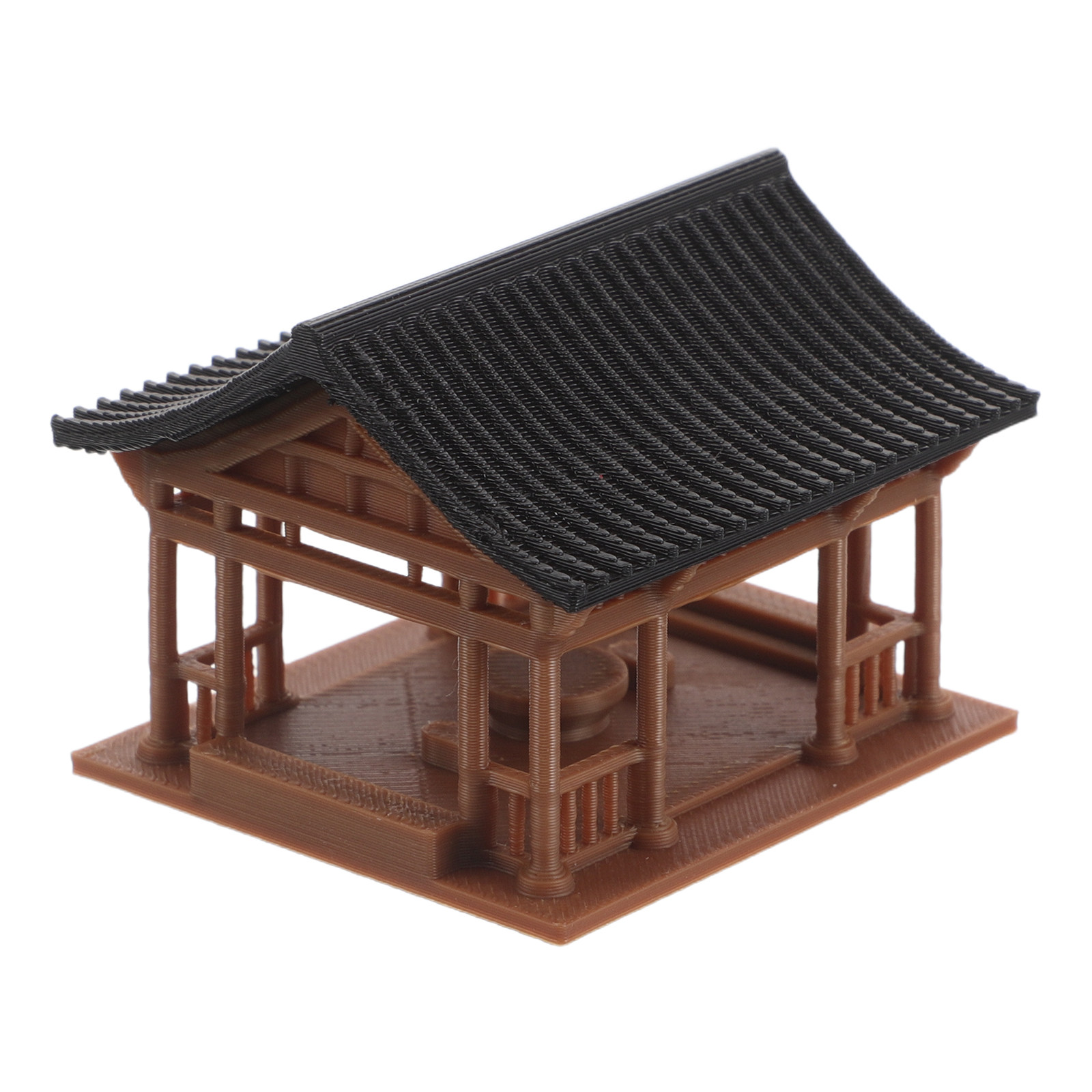 Hexagon Mini Pavilion Statue R - đánh giá và giá Bonsai Garden Landscape Design