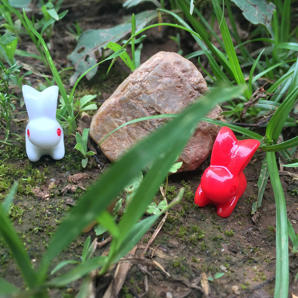 20Pcs Resin Rabbit Home Decor  - đánh giá và giá Bonsai Garden Landscape Design