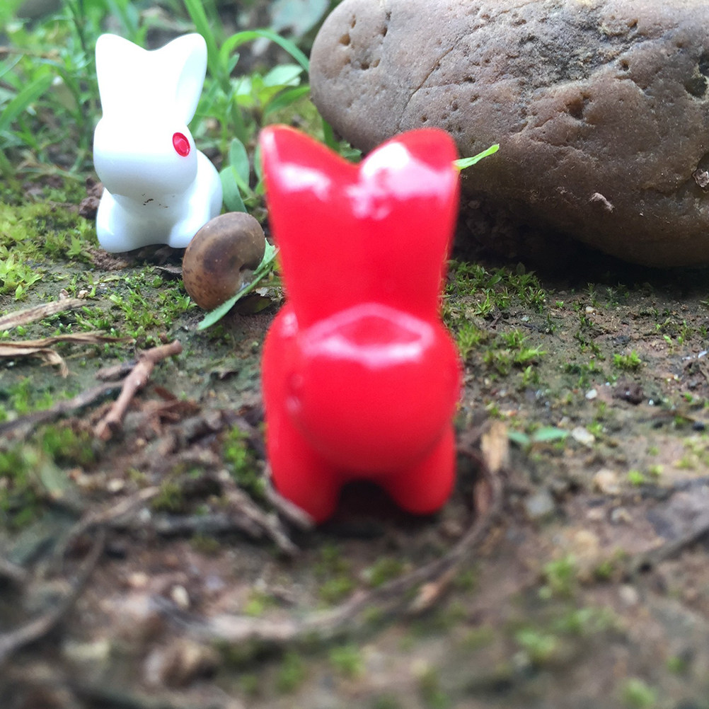20Pcs Resin Rabbit Home Decor  - đánh giá và giá Bonsai Garden Landscape Design