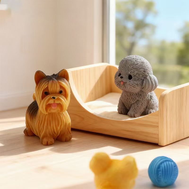 Cute Teddy Poodle Puppy Small  - đánh giá và giá Bonsai Garden Art