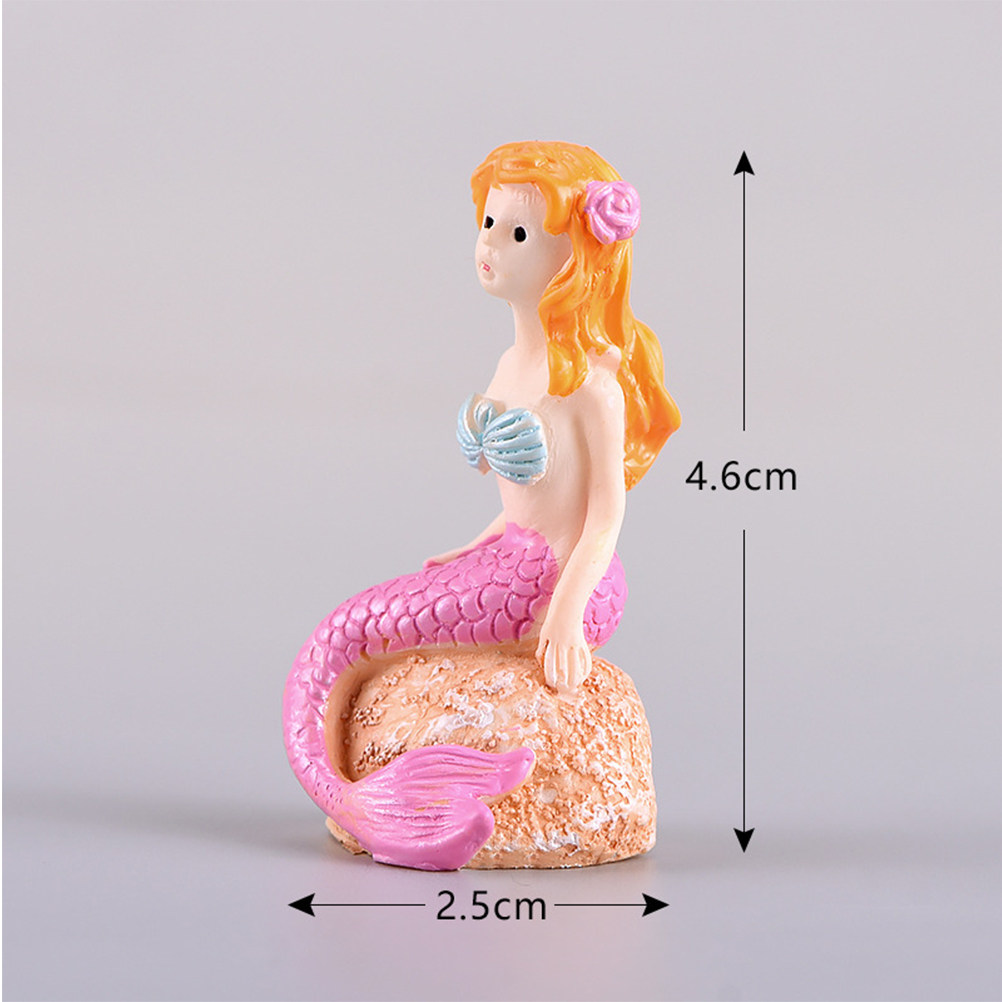 6Pcs Resin Mermaid Statue Shel - đánh giá và giá Bonsai Garden Landscape Design
