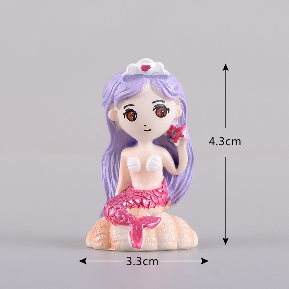 6Pcs Resin Mermaid Statue Shel - đánh giá và giá Bonsai Garden Landscape Design