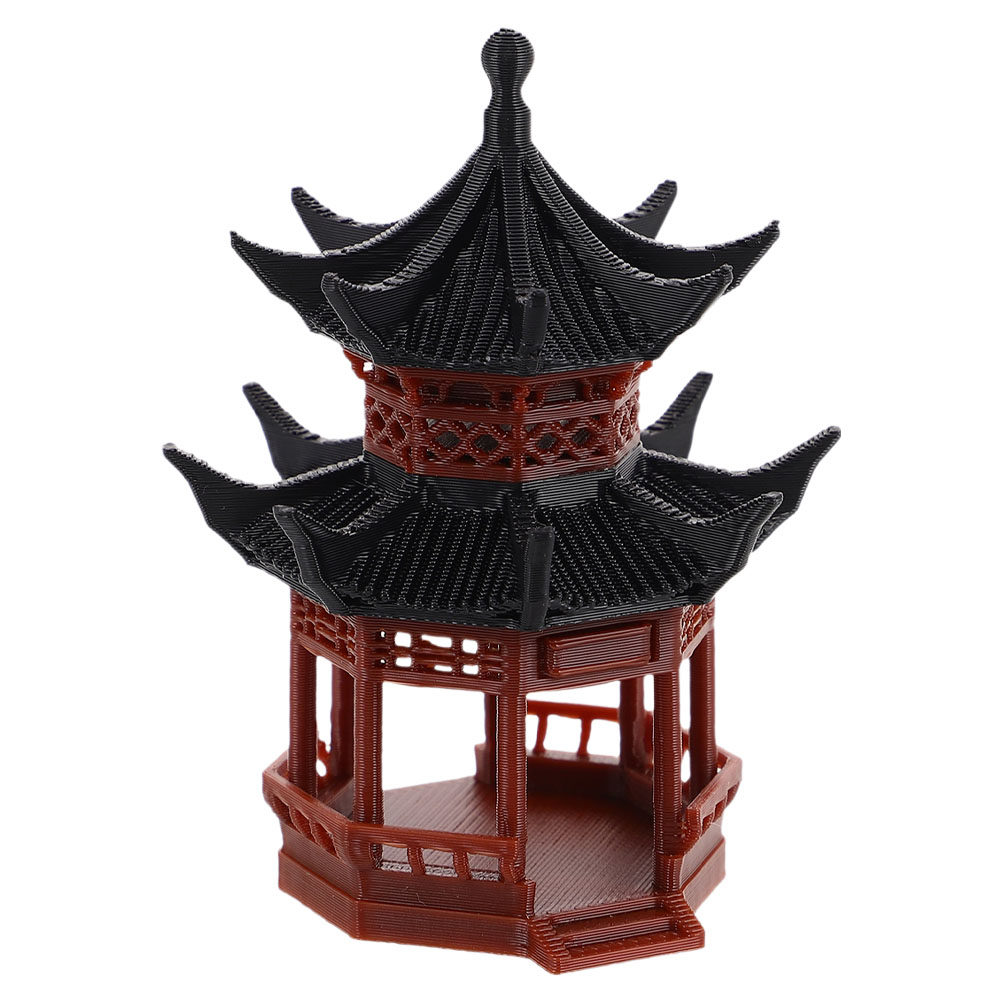 Asian Miniature Pavilion Sculp - đánh giá và giá Bonsai Garden Landscape Design
