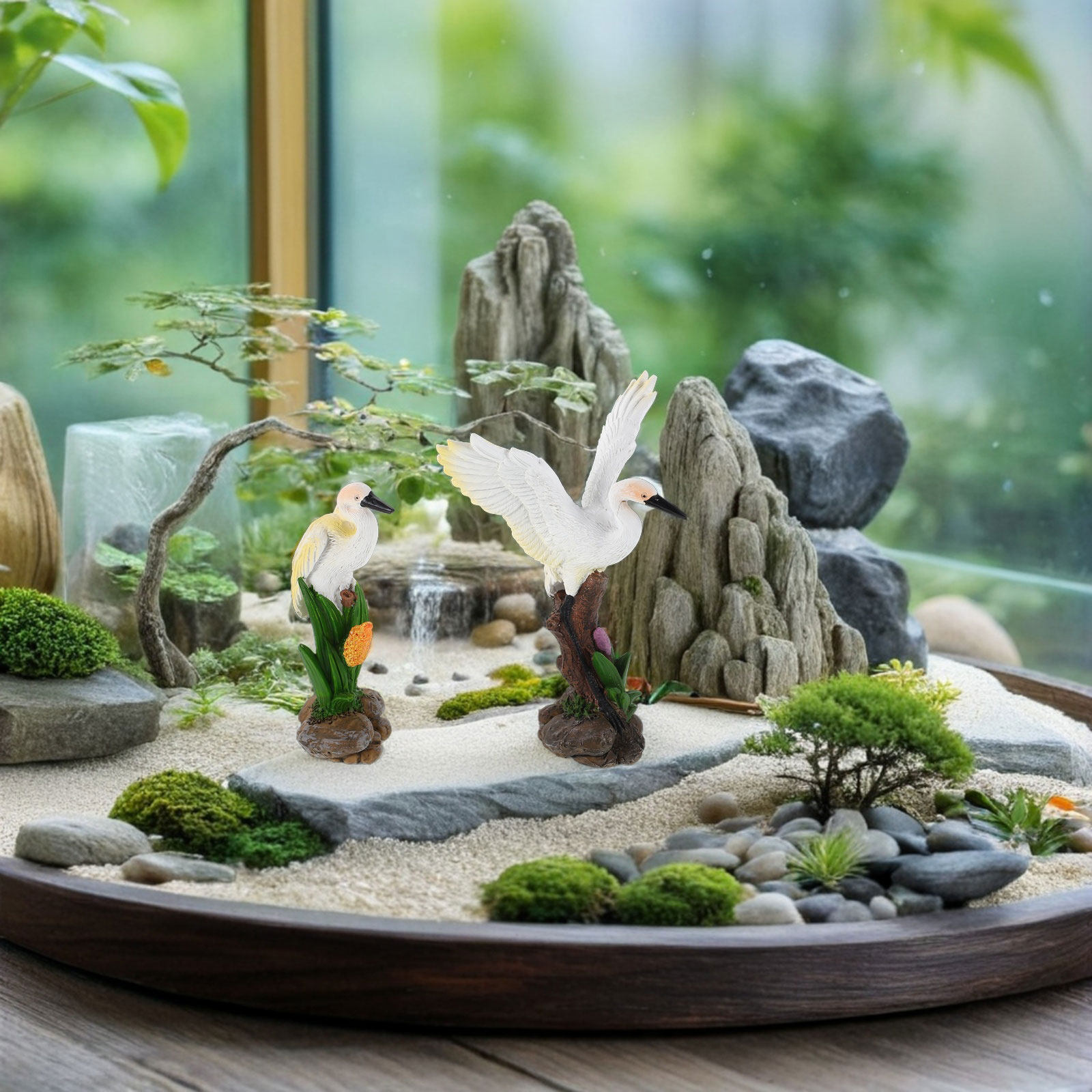 2Pcs Resin Sculpture Decorativ - đánh giá và giá Bonsai Garden Landscape Design