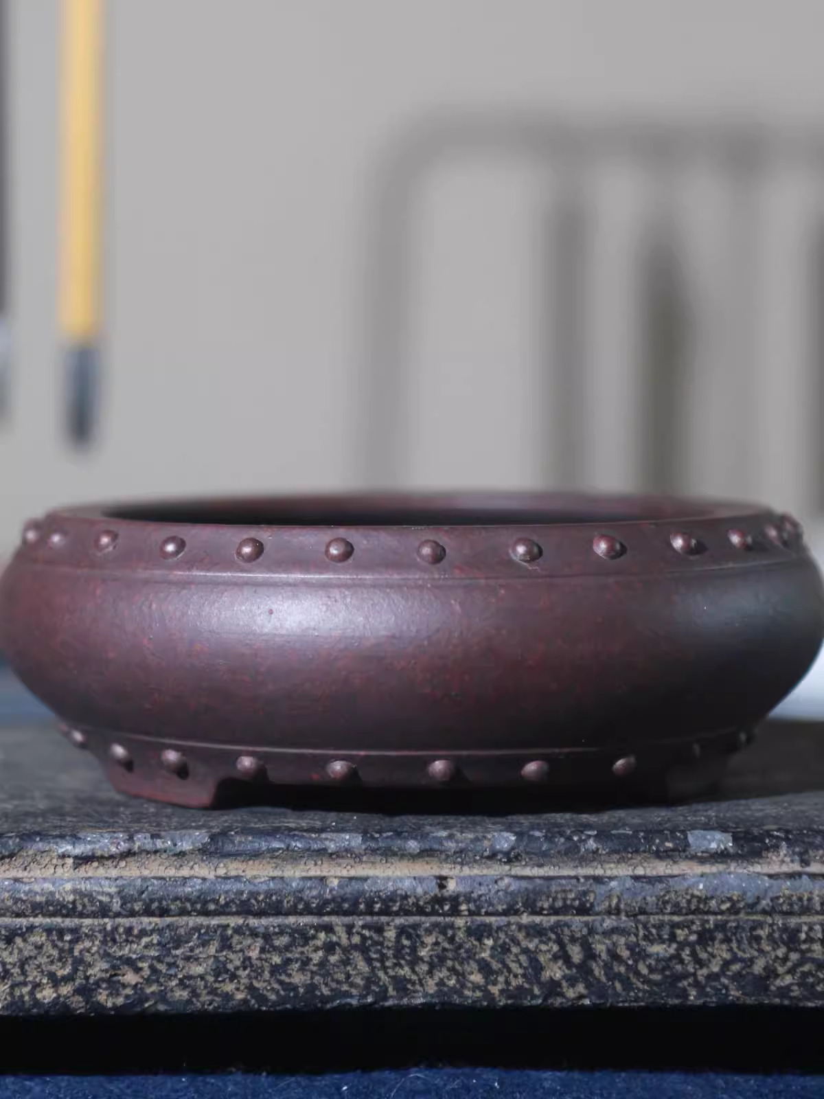 Ceramic Circle Bonsai Pot, Mad - đánh giá và giá Bonsai Garden With Sand