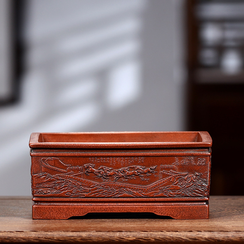 Purple Sand Bonsai Pot, Chines - đánh giá và giá Bonsai Garden With Sand