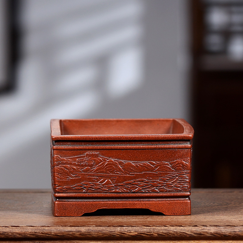Purple Sand Bonsai Pot, Chines - đánh giá và giá Bonsai Garden With Sand