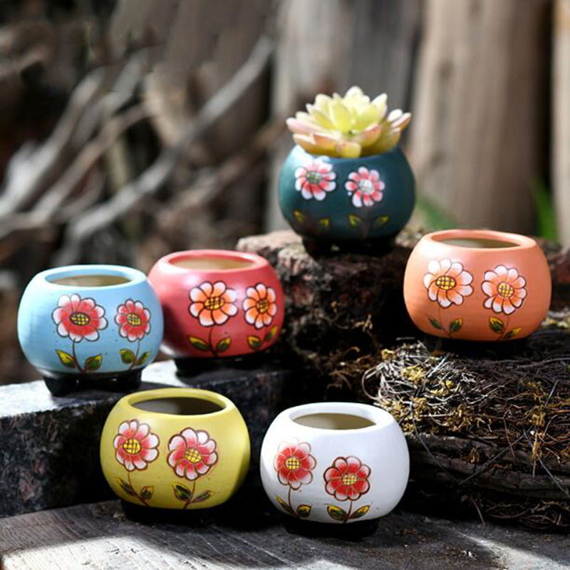 6 Pcs/Set Porcelain Handpainte - đánh giá và giá Bonsai Garden Art