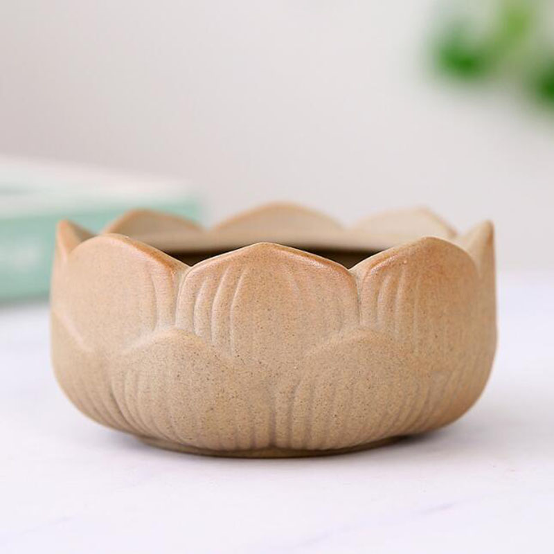 Coarse Pottery Lotus Green Pla - đánh giá và giá Bonsai Garden Art
