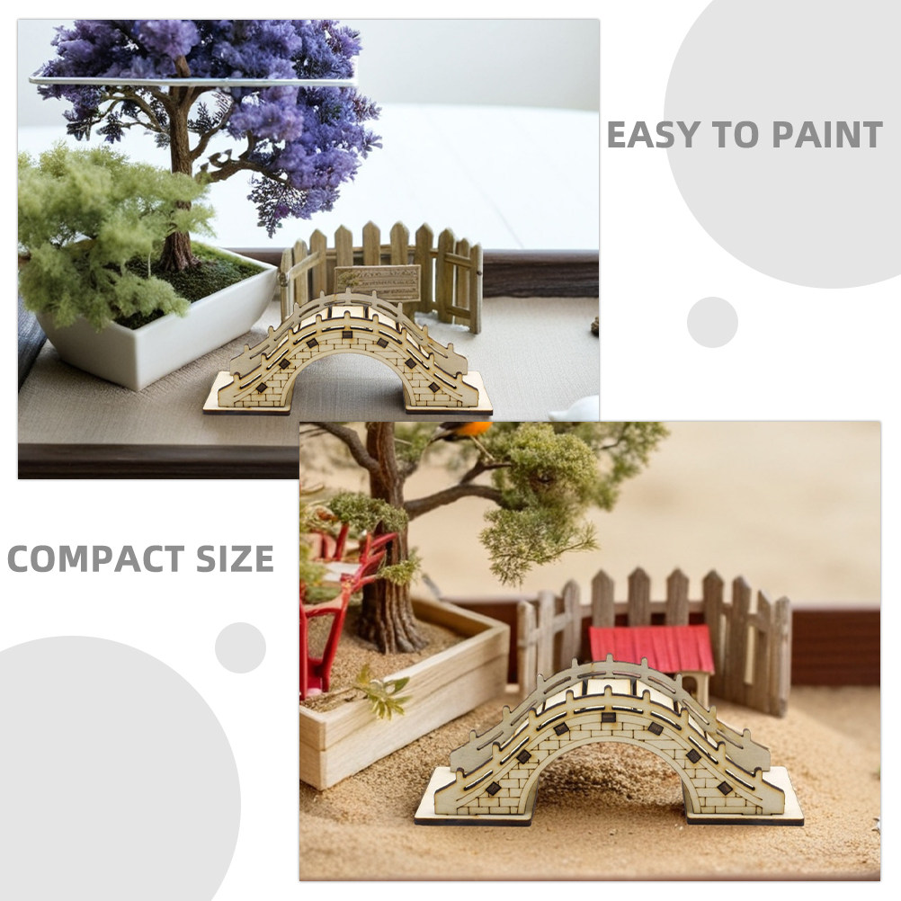 3Pcs Miniature Arch Bridge Woo - đánh giá và giá Bonsai Garden Landscape Design