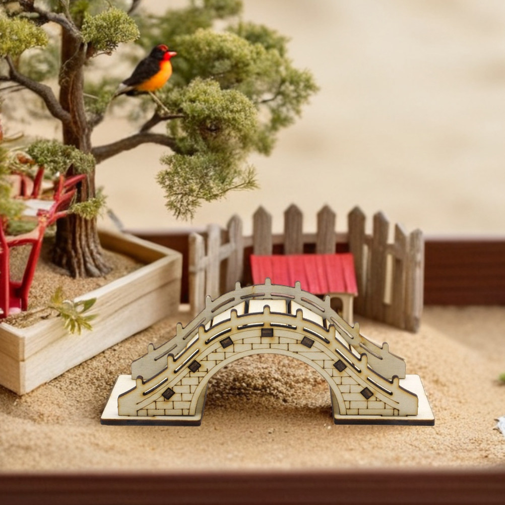 3Pcs Miniature Arch Bridge Woo - đánh giá và giá Bonsai Garden Landscape Design