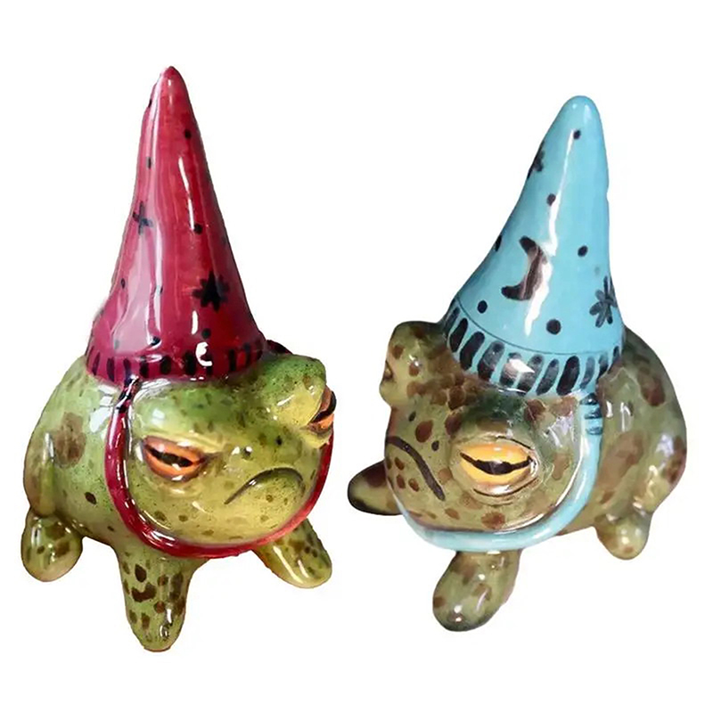 Witch Hat Little Frog Statue R - đánh giá và giá Bonsai Garden Art