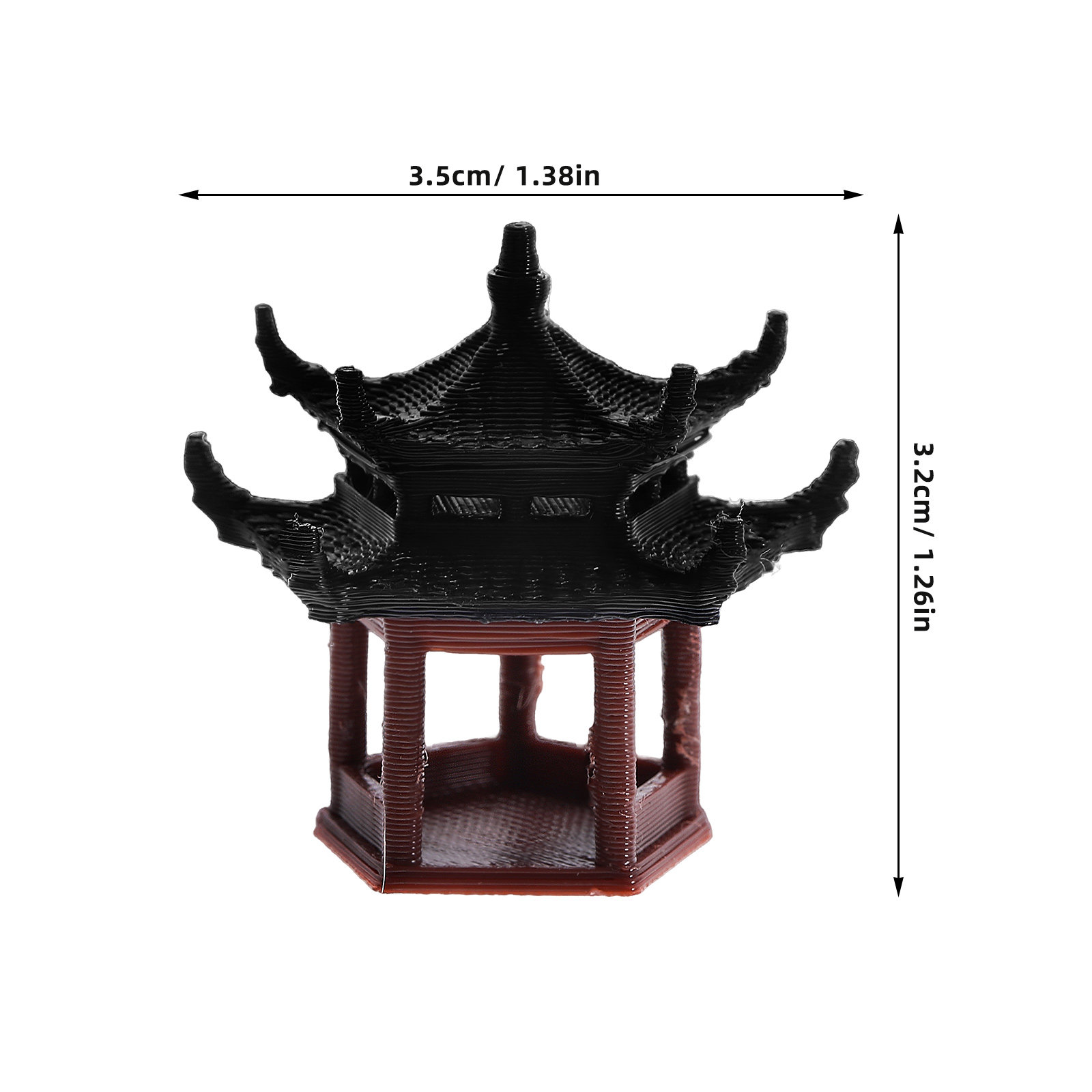 3.5cm Mini Pavilion Pagoda Sta - đánh giá và giá Bonsai Garden Landscape Design