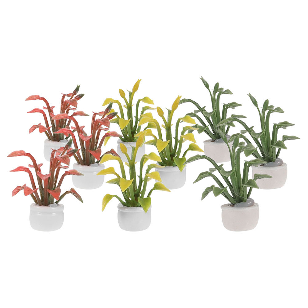 9Pcs Miniature Potted Plant Re - đánh giá và giá Bonsai Garden With Sand